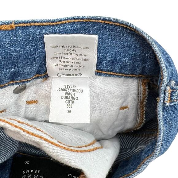 Veronica Beard Taylor High Rise Wide Leg Jeans Durango Wash Blue Size 26 - Picture 12 of 12